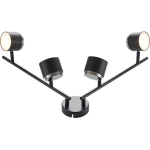 Lindby - LED plafondlamp - 4 lichts - aluminium, ijzer - H: 20 cm - Inclusief lichtbronnen