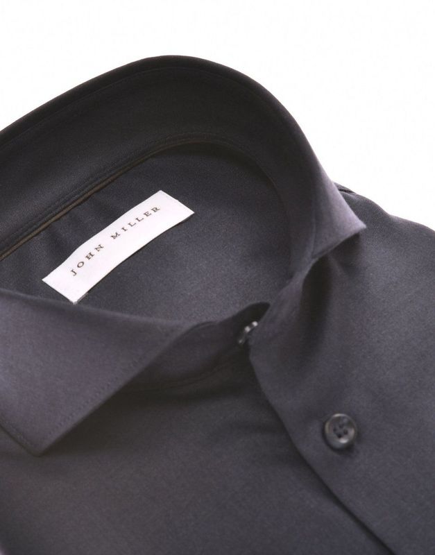 John Miller - Donkerblauw - Overhemd - Slim Fit - 5142560