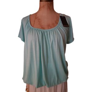 Dames ballon top met mouwen mint One size 38 t/m 44
