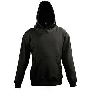 SOLS Kinderen/Kinderen Slam Hooded Sweatshirt (Zwart)