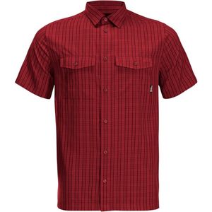 Jack Wolfskin Thompson Shirt Men - Outdoorblouse - Heren - Deep ruby check - Maat L
