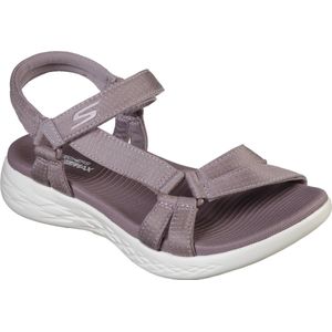 Skechers - On-The-Go 600 - Brilliancy - Lila - Sandalen - Plat - Klittenband