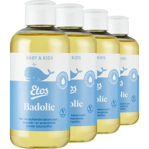 Etos Baby Badolie - Vegan - 4x200 ML - Voordeelverpakking