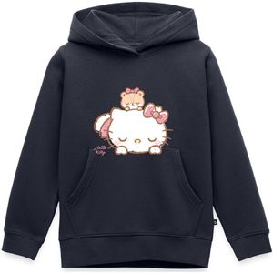 Hello Kitty Met Teddy Op Haar Rug Premium Hoodie Kinderen