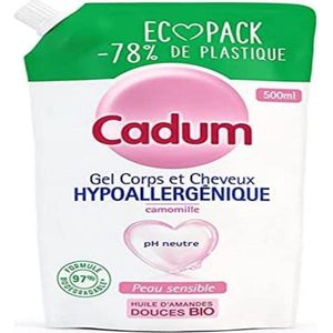 Cadum Hypoallergénique Gel Douche Ecopack Hypoallergénique Camomille 500ml