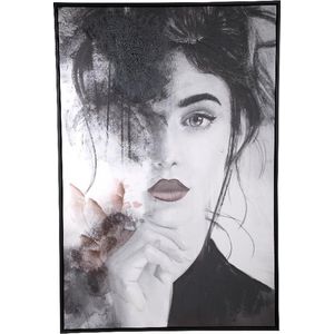 PTMD Wandpaneel Annelies - 123x4x83 cm - Polyester - Zwart