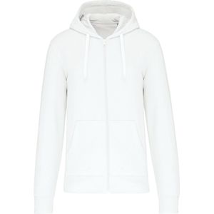Kariban Ecologische herensweater met capuchon en ritssluiting K4030 - White