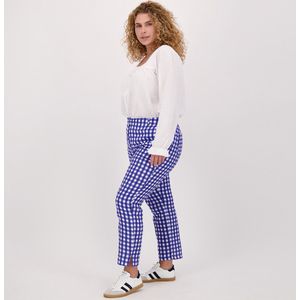 Blauwe Broek/Pantalon van Je m'appelle - Dames - Plus Size - 50 - 4 maten beschikbaar