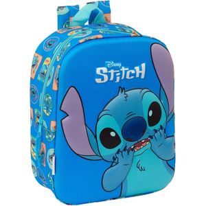 Schoolrugzak Lilo & Stitch - Blauw 22x27x10 cm - 3D