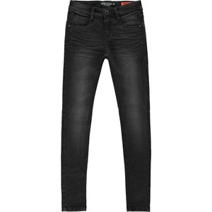 Cars Jeans Jongens Jeans DAVIS super skinny fit - Black Used - Maat 146