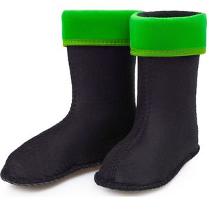 Ladeheid Sokken voor Regenlaarzen Modell LA-KL-EVA-Kids en KL050 – Fleecesokken – 25 – Groen - LA-KL-045