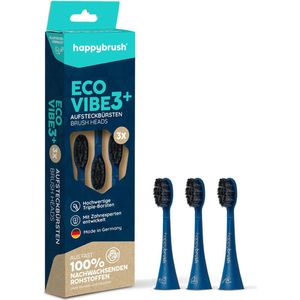 happybrush Eco Vibe 3+, 3 stuk(s), Donkerblauw, Duitsland, Happybrush, Hangende doos