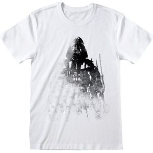Star Wars Faded Vader Heren T-shirt - wit - S
