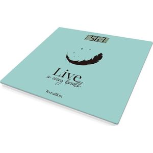 Terraillon One Pastel Live Personenweegschaal - Compact, Ultradun en Verfrissend