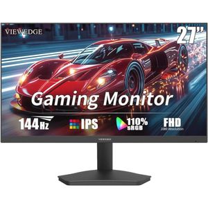 Viewedge Monitor da gioco da 27 pollici 144Hz - Full HD 1920x1080p, HDR 10, tempo di risposta di 1 ms. Prova il gioco come mai prima d'ora con il monitor da gioco da