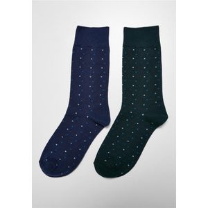 Urban Classics - Multicolor Small Dots 2-Pack Sokken - 43/46 - Multicolours