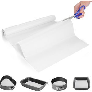 Herbruikbare Siliconen Bakmat - 30 cm x 2,5 m - Non-Stick, Voedselveilig, Geschikt voor Oven en Vaatwasser