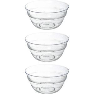 Secret de Gourmet Slakom/serveerschaal - kunststof - D24 cm - Set 3x