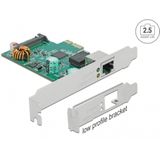 Delock - PCI Express X1 - Kaart - 1 x RJ45 - 2.5 Gigabit LAN - Poe+ RTL8125