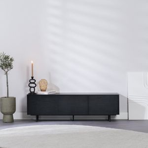 Bronx71® Tv-meubel Thomas zwart eiken 150 cm