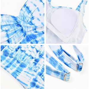 Dames Tankini Zwemset Hoog Taille Ruffle 2-Piece Bikini Set Plus Size Badmode