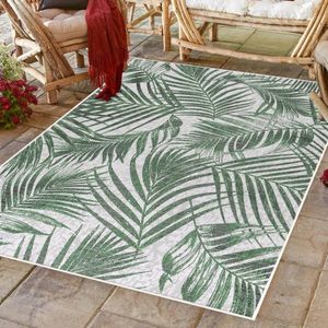 Flycarpets - Tuintapijt - Vloerkleed Voor Buiten & Binnen - Buitenkleed - Campingkleed - Groen - Afmeting 240x340 cm