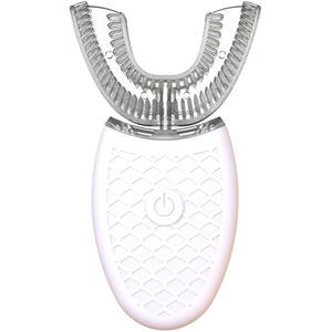 Elektrische tandenborstel-elektrische-tandenborstels-Ultrasone elektrische tandenborstel - 360° automatische elektrische tandenborstel - Tandenbleekborstel - Draadloze elektrische tandenborstel U-vormige oplaadbare tandenborstel voor volwassenen - Wi