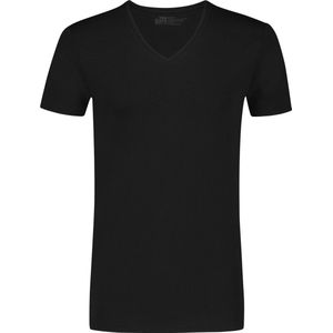Basics shirt v-neck zwart 2 pack voor Heren | Maat XL