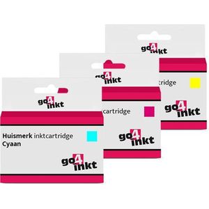 Go4inkt compatible met HP 364(XL) c/m/y inkt cartridges cyaan/magenta/yellow - 3 stuks