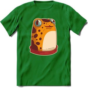 Hello there T-Shirt Grappig | Dieren kikker Kleding Kado Heren / Dames | Animal Skateboard Cadeau shirt - Donker Groen - XXL