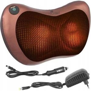 Massagekussen | Warmte Functie | Elektrisch Shiatsu Massage Kussen | Voor Thuis en Auto | Bruin