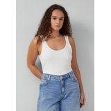 QS - Top - Wit - Mouwloos - Slanke Pasvorm