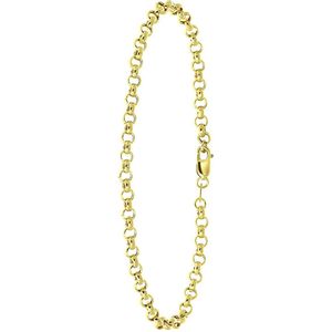 Lucardi Dames Armband Belcher - 9 Karaat - Armband - Cadeau - 18 cm - Geelgoud