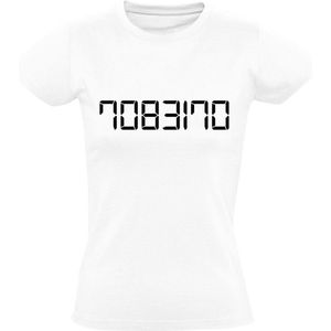 Oliebol Rekenmachine Dames T-shirt - wiskunde - rekenen - student - school - grappig