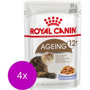 Royal Canin Ageing +12 In Jelly - Kattenvoer - 4 x 12x85 g