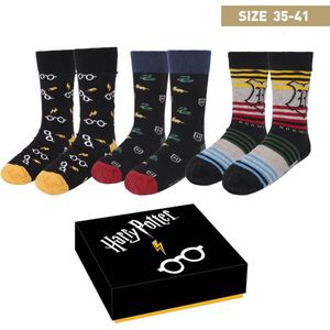 Warner Bros - Harry Potter - Sokken in Kado Box - 3 paar 35-41
