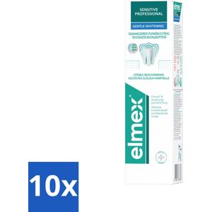 Elmex - Tandpasta - Sensitive Professional - Gentle Whitening - 75 ml - Bulkverpakking - 10 stuks