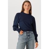 Fabienne Chapot Molly Balloon Pullover 3624 Truien & vesten Dames - Sweater - Hoodie - Vest- Donkerblauw - Maat XS