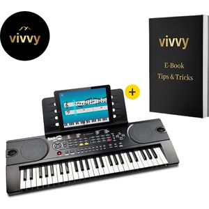 Kinderpiano Met 49 Toetsen - Kinder Keyboard Met Ingebouwde Speaker - Speelgoedpiano 3 In 1 - Het Perfecte Cadeau - Incl. Muziekblad Houder