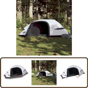 vidaXL Koepeltent - 1-persoons - Waterdicht - Wit Kampeertent - Tent - Overnachtingsmogelijkheden - Reisaccessoires - Outdoorleven