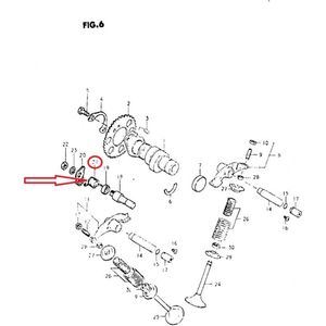 Ressort origine pour moto Suzuki 600 DR 1985 à 1989 09448-17014-000 Ø17.9 Neuf
