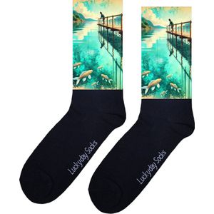 Karpers - Valentijns cadeau - Verjaardag cadeau - Sint cadeau - Leuke sokken - Vrolijke sokken - Leuk cadeau - Grappig cadeau - Kerst Sokken - Vaderdag - Moederdag - Kerstcadeau - Socks maken Happy - 37-44