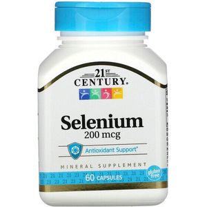 Voordeelpakket: Selenium / 200 mcg / 2 x 60 stuks / 21st Century Vitamins