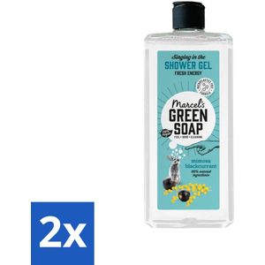 2 x Marcel's Green Soap - Douchegel - Mimosa & Zwarte Bes - Verzorgend & zacht - 300 ml - Douchegel - Mimosa - Zwarte Bes - Biologische Douchegel - Vegan Douchegel