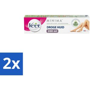 Veet Ontharingscrème Minima Droge huid 200 ml - Voordeelverpakking - 2 stuks