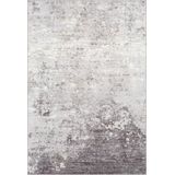 SURYA Vloerkleed - Woonkamer, Slaapkamer - Modern Abstract Tapijt FIONA - Grijs/Wit - 120x170 cm