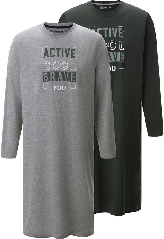 Babista - STILARONI - Nachthemd - Grijs - Twin Pack