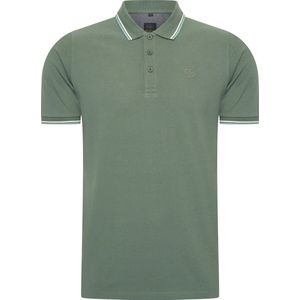 Mario Russo Polo shirt Edward - Polo Shirt Heren - Poloshirts heren - Katoen - Eend Groen