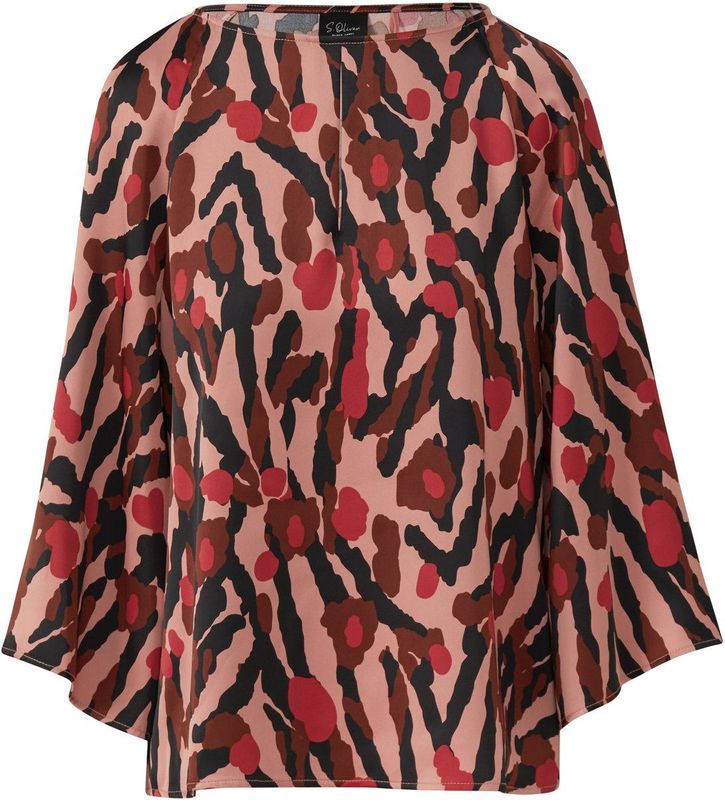 s.Oliver - Blouse - Satijn - Met All-over Print