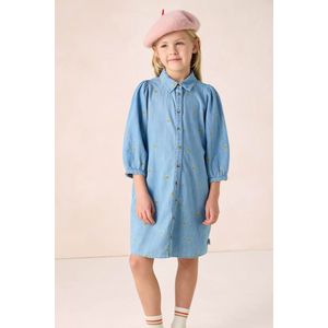 Sissy-Boy - Denim Jurk - Lichtblauw - Met Hartjes